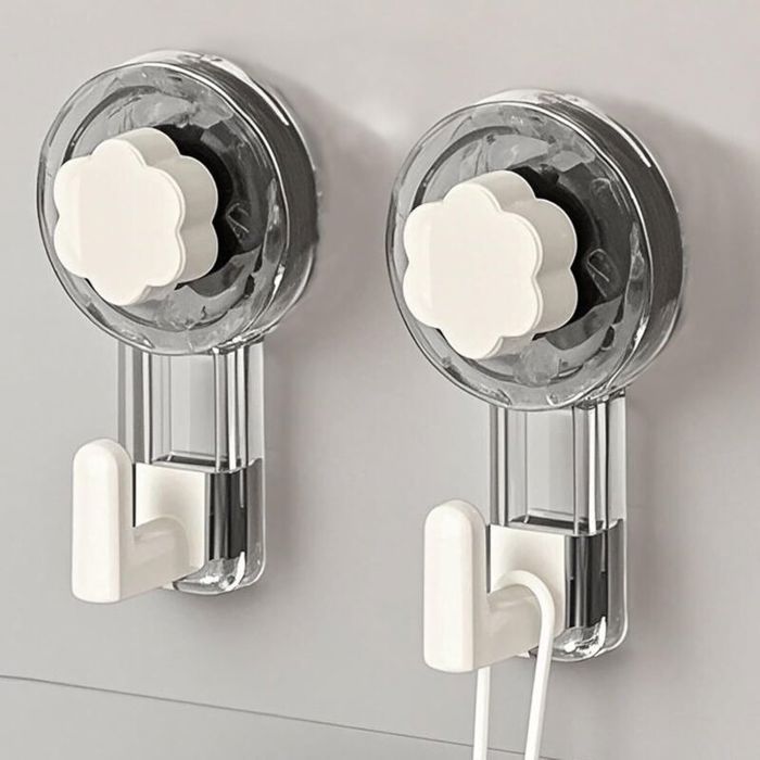 Accroche Serviette Salle de Bain Crochet Ventouse Extra Puissantes (65mm) Réutilisables pour Salle de Bain Cuisine Camping & V
