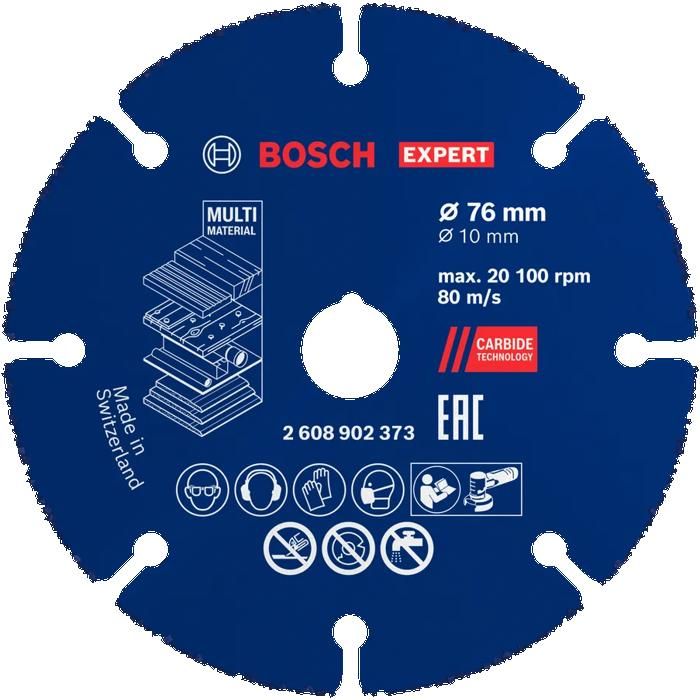 Disque à tronçonner carbure expert Material 76x10mm BOSCH 2608902373