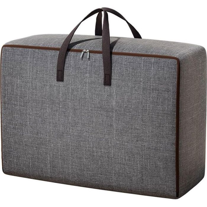 Sac de rangement pliable en tissu Oxford de grande capacité pour vêtements couettes literie serviettes 60 x 40 x 25 cm