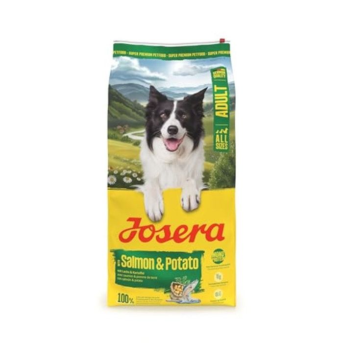 Croquettes chiens adultes - JOSERA - Adult Saumon Pommes de Terre 12 5kg - Monoprotéine 100% saumon - Sans céréales - Peau & pelage