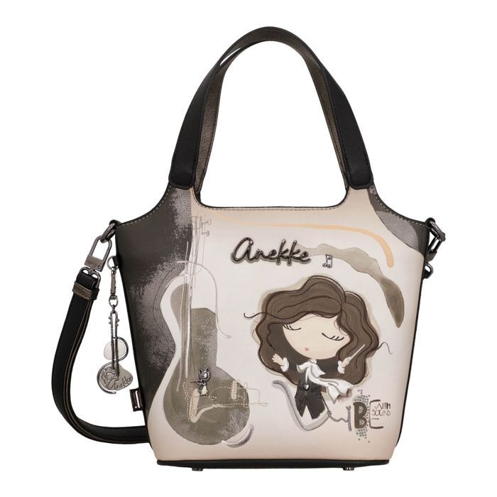 Sac à épaule bandoulière - ANEKKE - Short Handle Bag - Multicolore crème - 23x28x3 cm - Synthétique Sac à épaule bandoulière - ANEKKE - Short Handle Bag - Multicolore crème - 23x28x3 cm - Synthétique