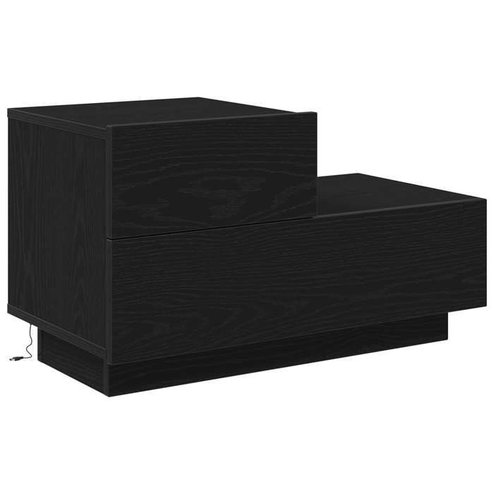 Chic Cabinet de chevet Chêne noir 70 x 36 x 40 5 cm - Armoire de chambre &1_23855