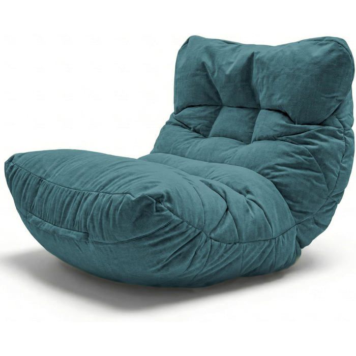 Aiire Pouf Géant XXL Fauteuil Salon Moderne avec Remplissage Vert