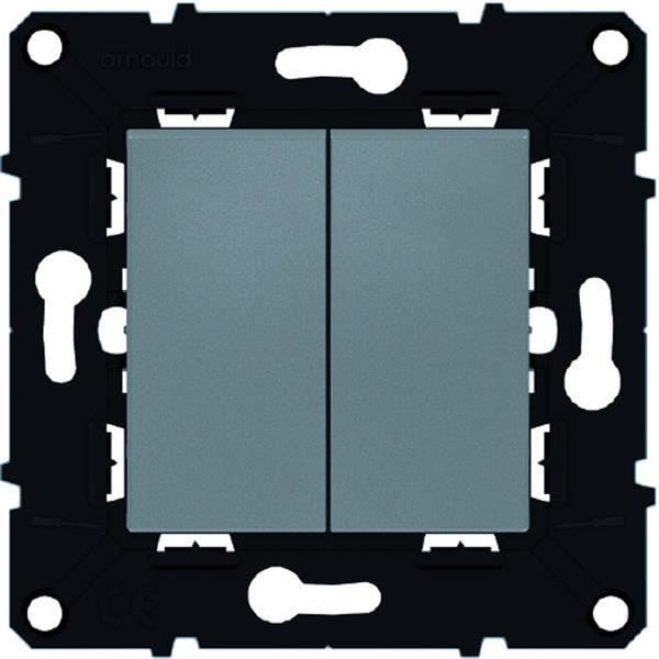 ARNOULD - Double poussoir O+F 6A Arnould Serie Espace - ARN