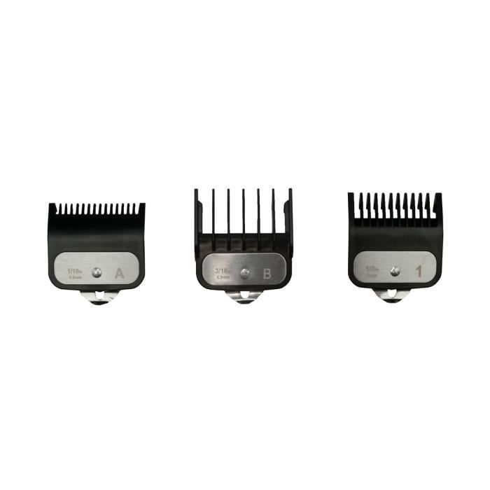 Comparer les prix de Set de peignes pour tondeuse Joker ou Poker 1.5-3-4.5 mm