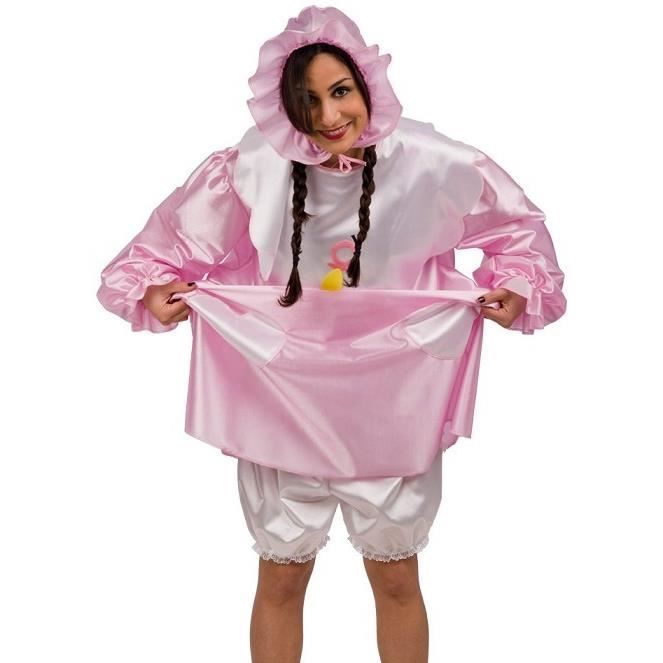 Costume De Bebe Fille Adulte Taille Unique Deguisement Rose 092 Cdiscount Jeux Jouets