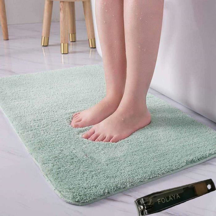 Tapis Bain Antiderapant Tapis Salle De Bain Lavable En Machine Tapis De Douche Tapis De Salle Bain Pour Salle De Bain Vert 60x90cm Achat Vente Tapis De Bain 0699959231766 Cdiscount