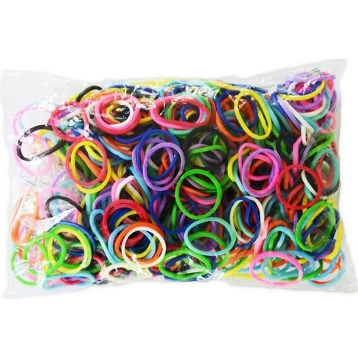 Recharge Loom 100 élastiques Phosphorescent+10 S clips+1 crochet Neuf !