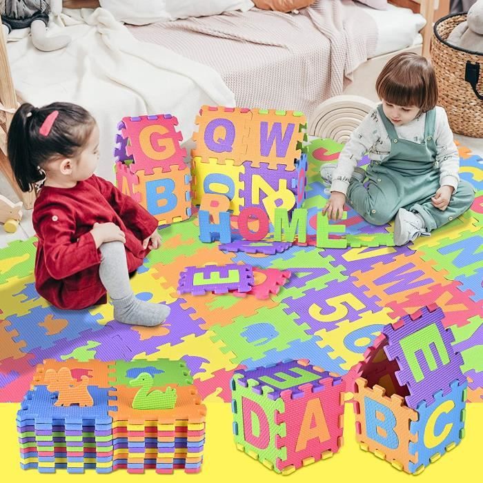 Tapis puzzle / dalles en mousse alphabet & chiffres – enfant - Jeux & Jouets Tapis puzzle / dalles en mousse alphabet & chiffres – enfant - Jeux & Jouets