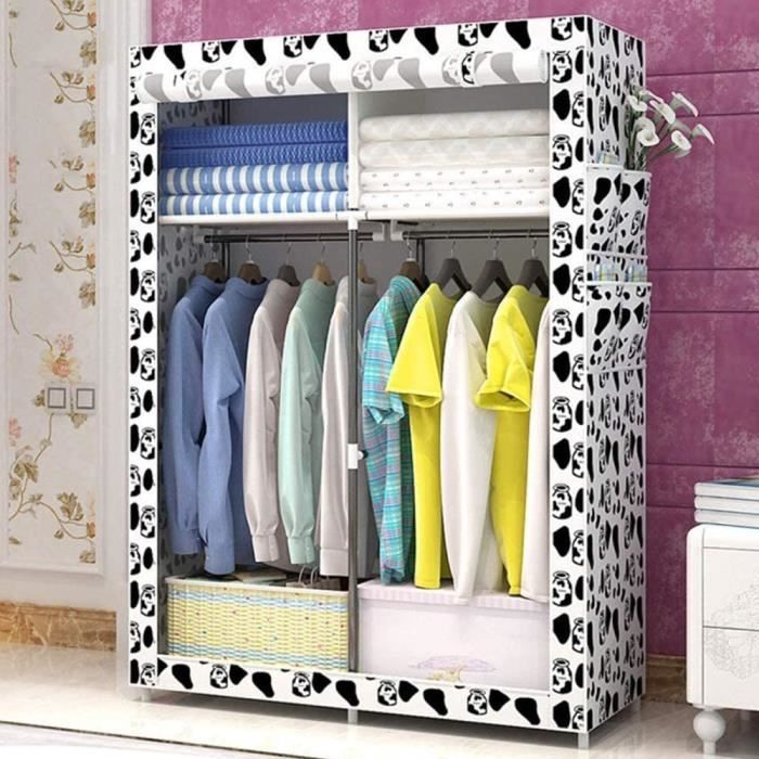 CXVBVNGHDF Armoires en Tissu Armoire de Rangement Portable Armoire en