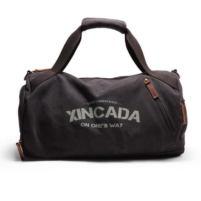 Sac De Yoga Grand Capacité En Toile – Bandoulière, Spacieux, Pour Voyage Et Sport