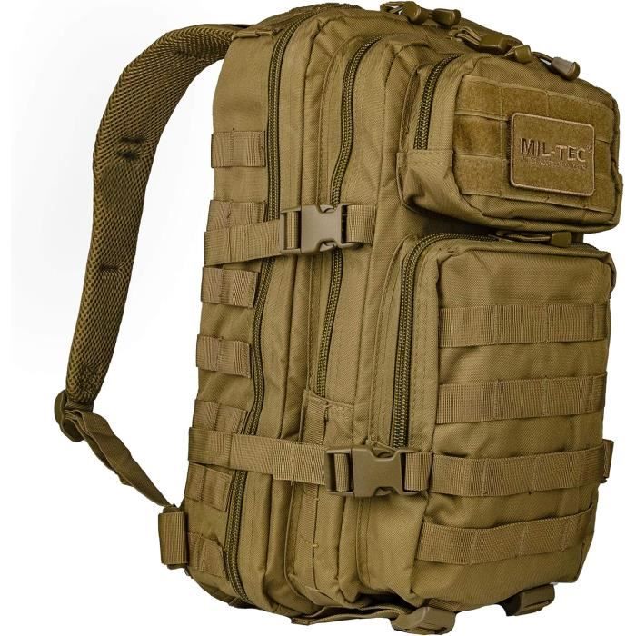 Sac à dos US assault pack noir 20 litres