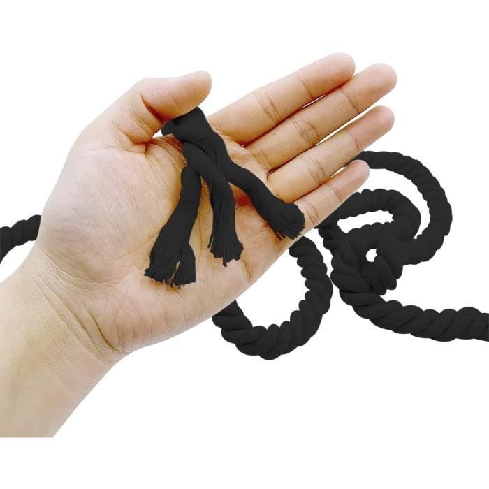 10m corde élastique câble 5mm noir - plusieurs tailles et couleurs -  Cdiscount Bricolage