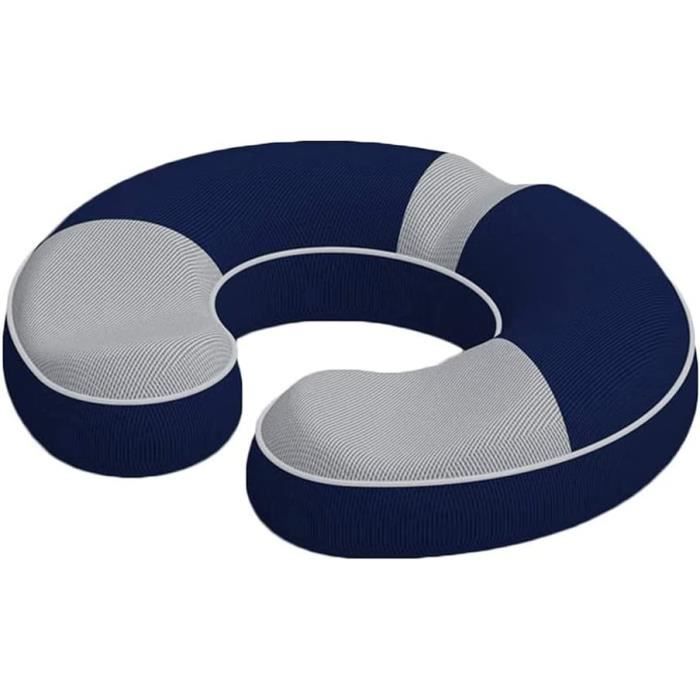 Coussin De Chaise En Mousse à Mémoire De Forme – Housse Antidérapante (particules Silicone) – Pour Chaises De 40 à 50 Cm De Large