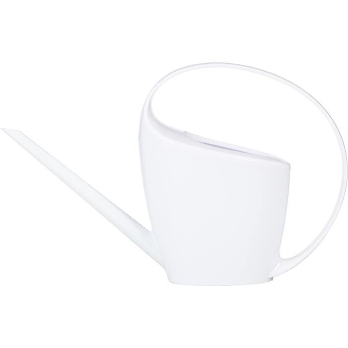 Arrosoir Plastia Gradient 1,4 L - Petit Arrosoir Pour Plantes D'Intérieur/Extérieur, Couleur Ivoire (bec Long, Poignée Confort)
