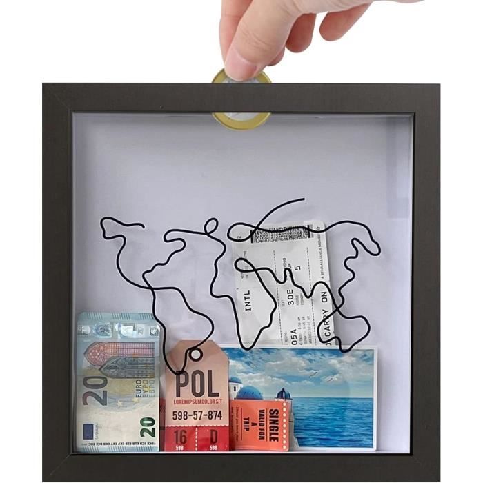 Cadre De Boîte D'Archives D'Aventure Carte Du Monde, Boîtes De