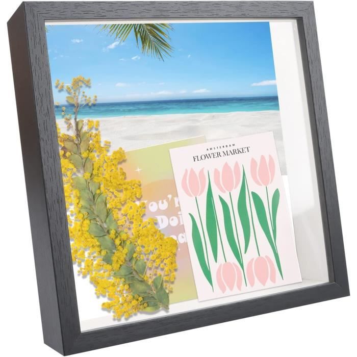 Cadre Photo 3D À Remplir - Blanc - Pobjets Jusqu'À 3Cm - Cadre Objet À Remplir Pdécoration Mur Cadre Photo 3D À Remplir - Blanc - Pobjets Jusqu'À 3Cm - Cadre Objet À Remplir Pdécoration Mur