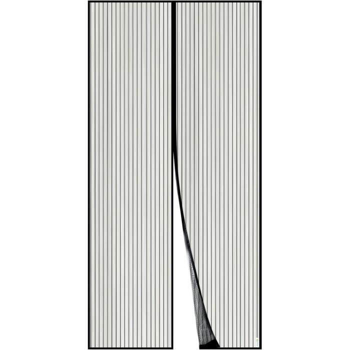 Fixation Filet Chat Moustiquaire Porte Fenetre Magnetique Rideau, 200x200 Cm Anti Mouche Porte Moustiquaire Sur Mesure De Porte Rideau Anti Mouche Pour Couloirs, Portes, Noir P Protection Fenetre Chat
