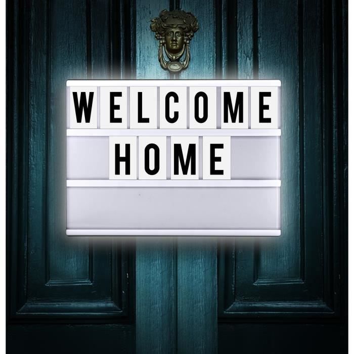 Lightbox Boite A Lumiere Led Avec 120 Lettres Decoratives Plaque Lumineuse Decorative Pour Chambre De Bureau Achat Vente Lightbox Boite A Lumiere Le Cdiscount
