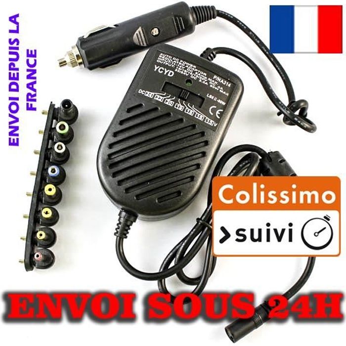 Convertisseur Adaptateur Dc Allume Cigare Pour Pc Portable Chargeur Prix Pas Cher Cdiscount