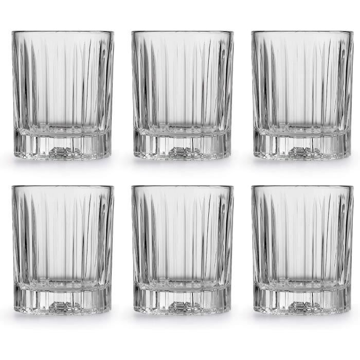 Tradineur Route - Lot De 12 Verres 36cl En Verre Résistant, Élégants Et Solides, Passe Au Lave-Vaisselle