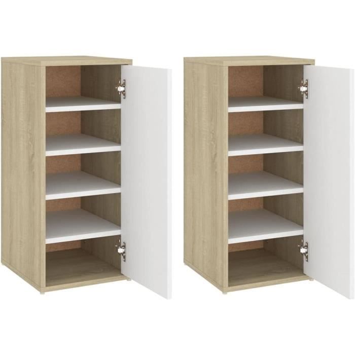 AJW2X Armoires à Chaussures Etagères à Chaussures Murales Suspendues