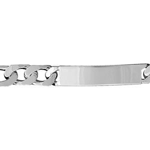 Gourmette Argent 10mm - 1001 BIJOUX - Homme - Argent 925/°° - Longueur 21 cm - Hauteur 1 cm - Largeur 1 cm