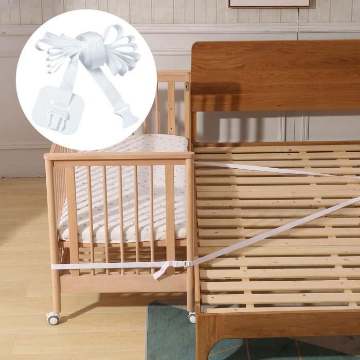 Sangle De Fixation Pour Lit Bébé 8 M - Réglable Et Sécurisée - Pour Relier Le Lit D'appoint Au Lit Adulte