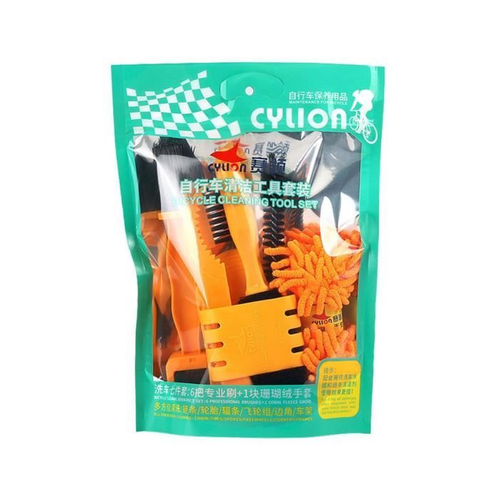 Trousse De Nettoyage Pour Bicyclettes Ensemble De 7 Pièces Pour