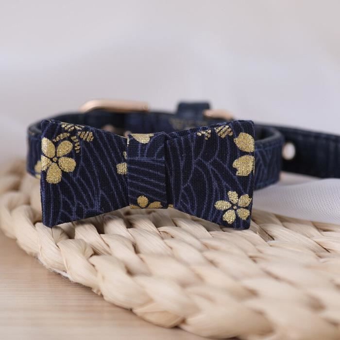 Animalerie Collier Pour Chat En Cuir Pu Style Japonais Reglable Pour Chiot Chat Petit Gabarit Type Multi Cdiscount