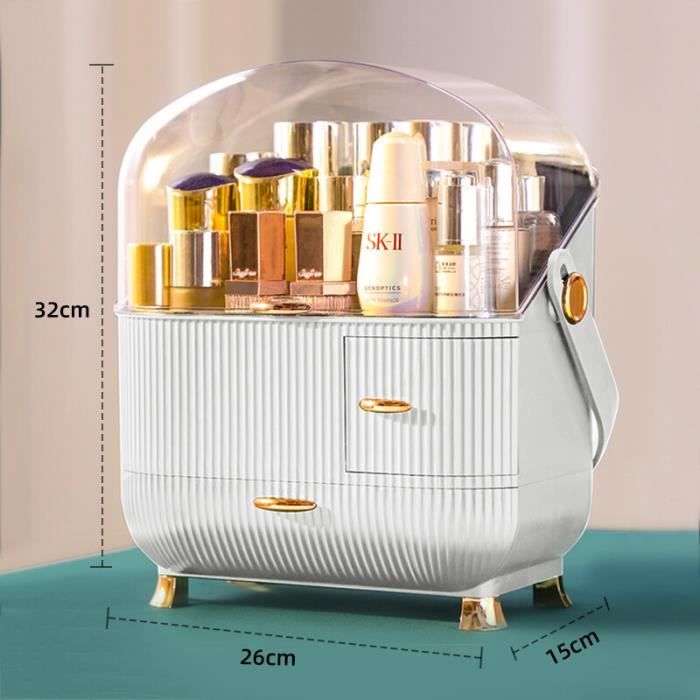 Acheter Boîte de rangement cosmétique trousse à maquillage, conteneur de bijoux, organisateur de maquillage, tiroirs, boîte de rangement de bureau, porte-brosse de maquillage Acheter Boîte de rangement cosmétique trousse à maquillage, conteneur de bijoux, organisateur de maquillage, tiroirs, boîte de rangement de bureau, porte-brosse de maquillage