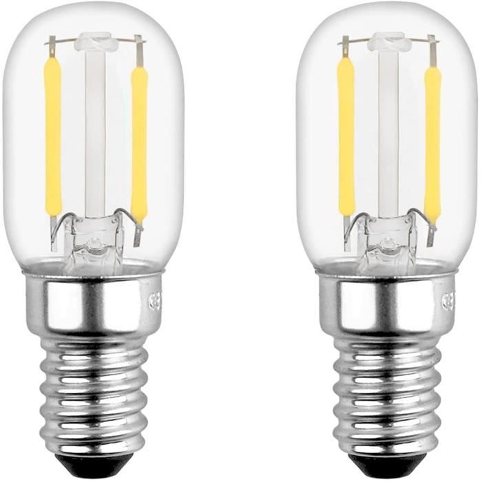 Ampoule LED E14 2W pour Refrigerateur T22 200LM quivalent 15W Incandescent  Blanc Chaud 2700K 230V Petit LED E14 pour FrigoLam[3844] - Cdiscount Maison