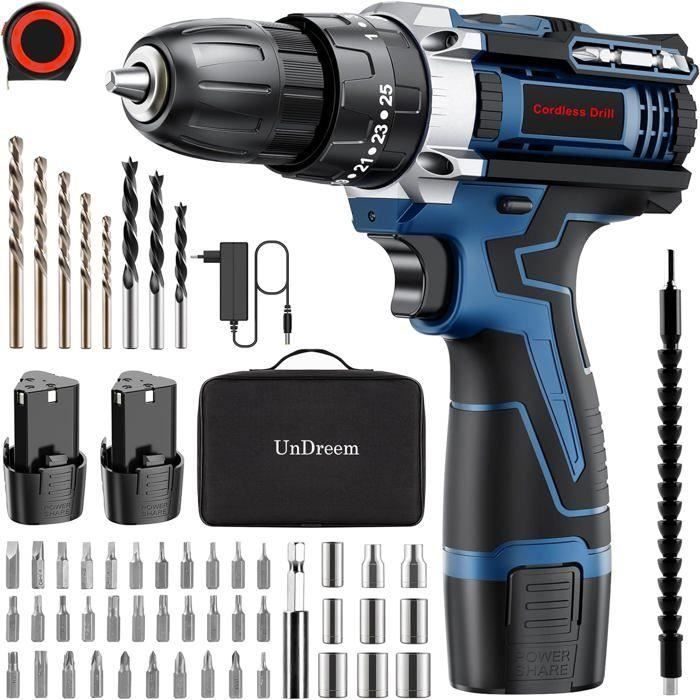21V Visseuse Devisseuse Sans Fil, Perceuse Visseuse Sans Fil avec 1Batterie&Chargeur, Mandrin