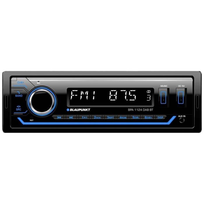 Autoradio Blaupunkt BPA 1124 DAB BT kit mains libres bluetooth tuner DAB+