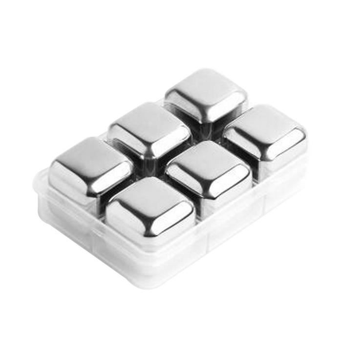 4pcs Glace Cubes Whisky Stones Réutilisables Sans Eau En