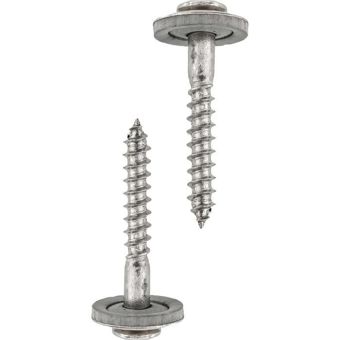 100 Viti Spengler, 4,5 X 140 Torx, Con Disco Di Tenuta Da 15 Mm, In Acciaio Inox A2, Vuota, Testa Piatta, Vite Universale, Viti