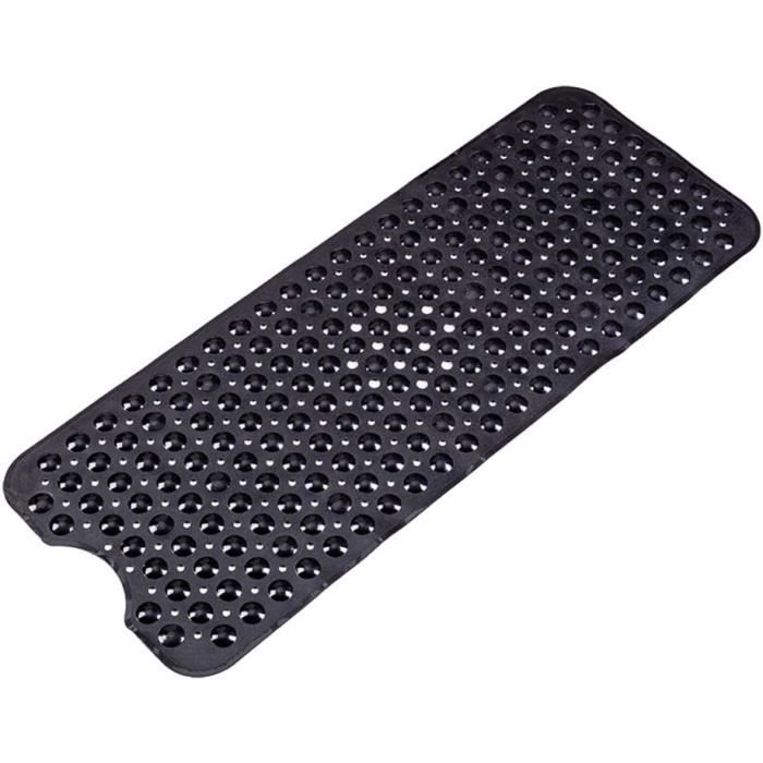 Tapis De Baignoire Antidérapant En Silicone - 43x91 Cm - Blanc, Respirant Et Lavable - 12