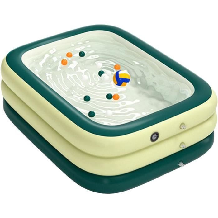 Piscine Gonflable Pour Enfants 195 X 140 X 50 Cm – Facile à Monter, Pour Intérieur Et Extérieur