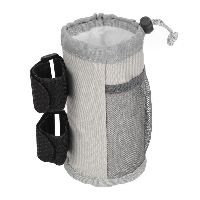 Sac porte-bouteille de vélo, étanche et isolé, fermeture rapide, fixation à 3 points, système de drainage, poches latérales, idéal pour VTT, gravel et vélo de route (jaune