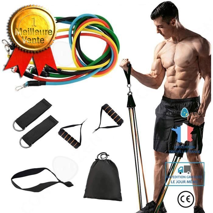 C® Bandes de résistance Exercice 11 PCS Set pour Hommes Femmes