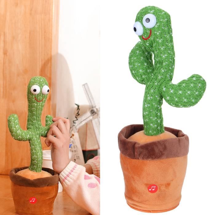 Jouet en peluche électrique créatif de Cactus dansant, haut-parleur,  chargement USB, voix Interactive, cadeau, By Tchoupinou Article BéBé et  Jouets