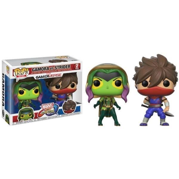 2 Figurines Funko Pop! Marvel VS Capcom : Gamora VS Strider