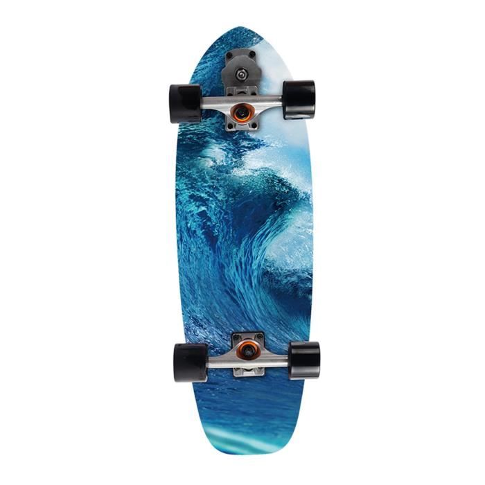 Skateboard Roue Gomme VGEBY Ensemble De Roues De Skateboard Set De 4, Roulettes Longboard Flashing 78A PU, Glisse Roues Cruiser Skate