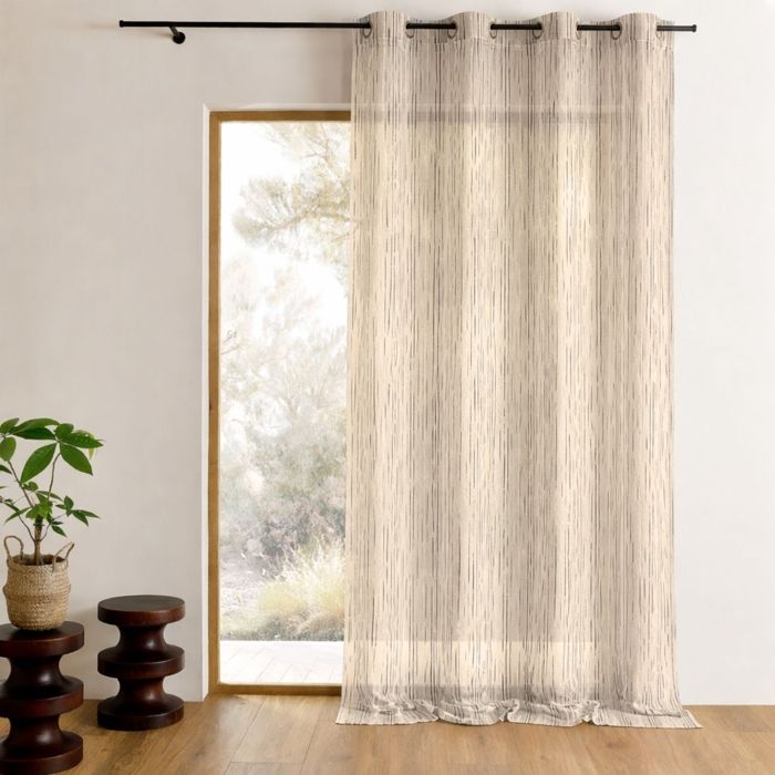 Couverture De Table Organza Beige 180x135 Cm Fait Main - Neuf Transparent - D19
