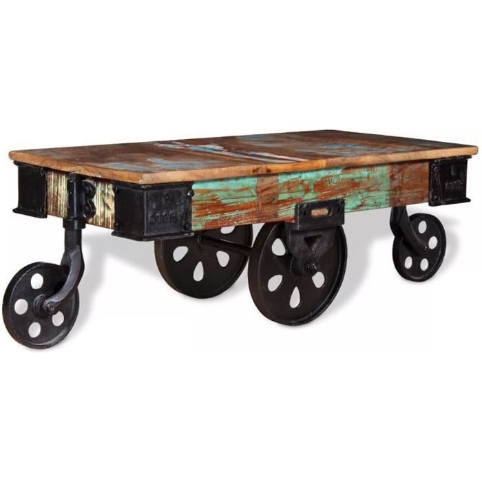 Table Basse Table De Salon Table Basse Industrielle Avec