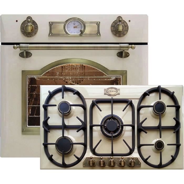Cuisinière à gaz Set autosuffisants Kaiser Empire ivoire/Gaz Four