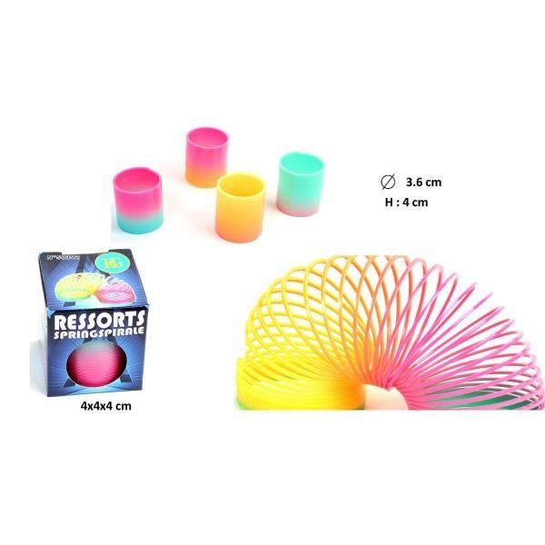Ressort Magique Jouet U00c0 Ressort En Spirale Arcenciel Vintage