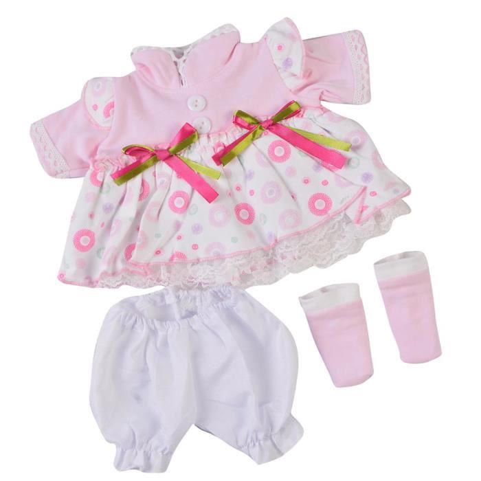 YSJCHEBS 1 Ensemble Vêtement Poupée – Stylo Agneau Rose + Cintre – Taille 43-48 Cm – Accessoire Pour Jeu Et Collection