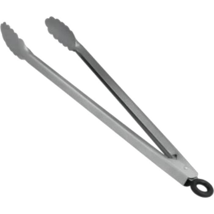 Metaltex pince à barbecue 39 cm en acier inoxydable argenté