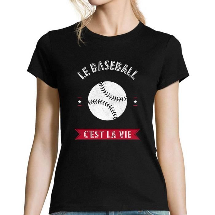 T shirt baseball femme h hotsell